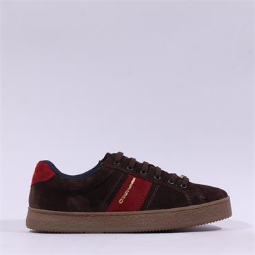 Base London Hopper Gumsole Trainer - Brown Suede